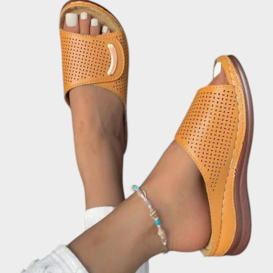 Perforated Comfort Slide Sandals