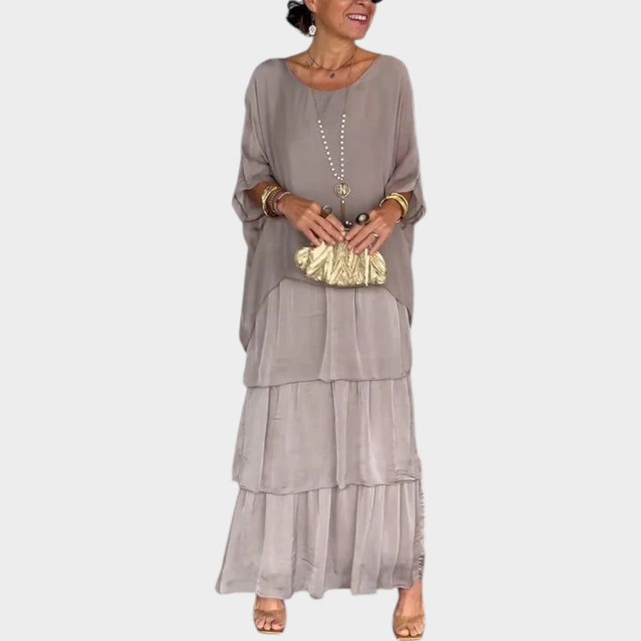 Flowy Tiered Boho Maxi Dress