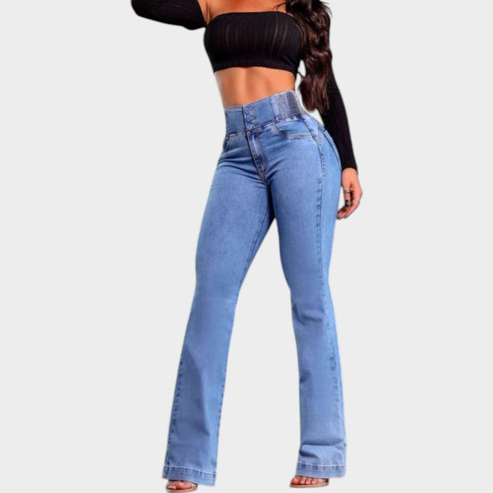 High-Waisted Flare Jeans