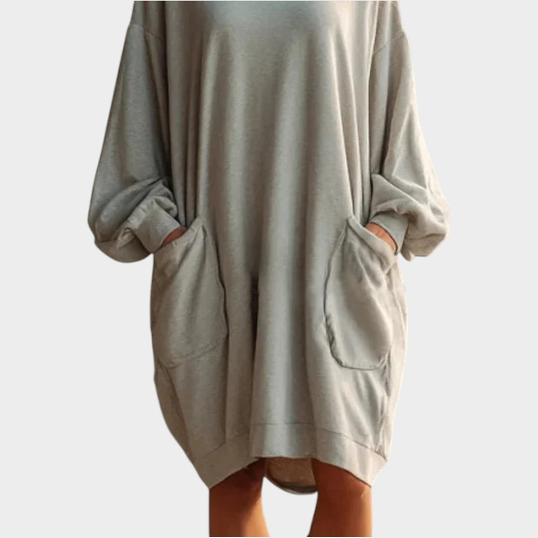 Relaxed Pocket Sweater Dress