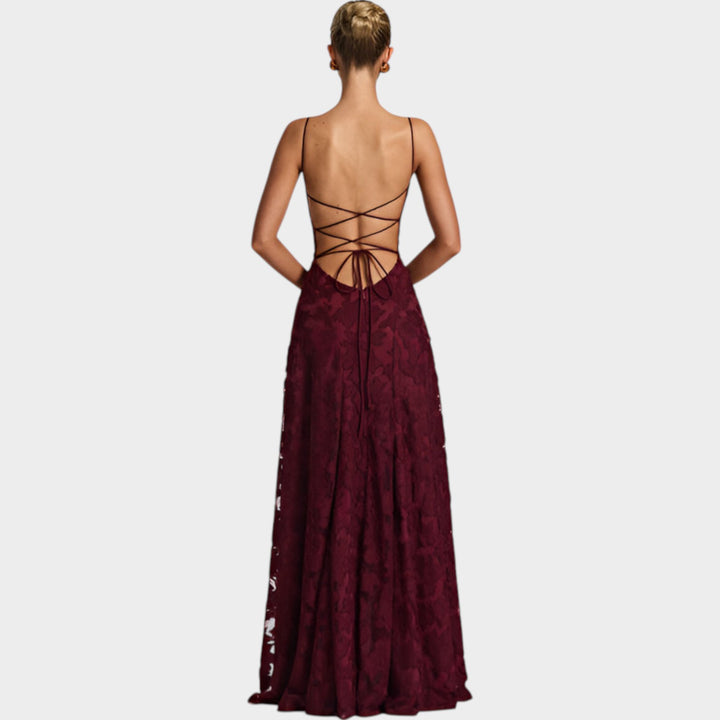 Floral Lace Maxi Gown