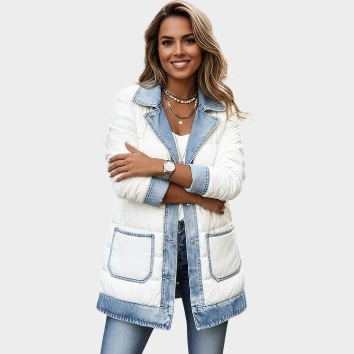 Quilted Contrast-Trim Jacket