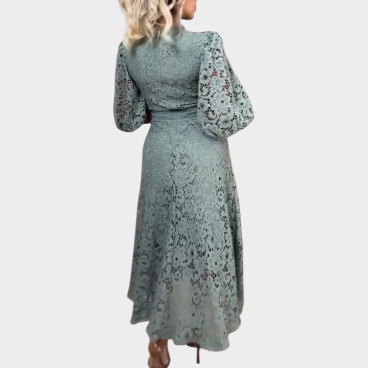 Elegant Lace Midi Dress