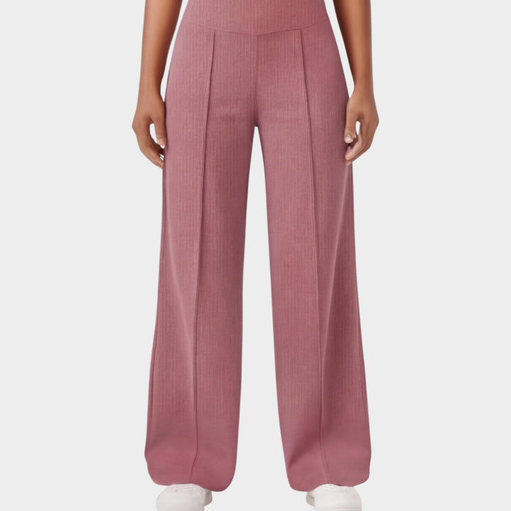 High-Waisted Wide-Leg Lounge Pants