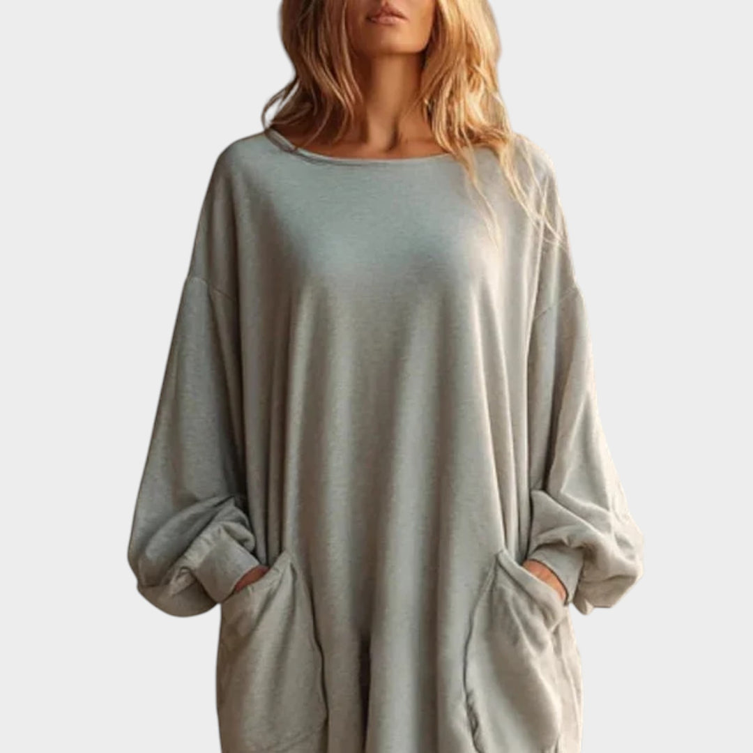 Relaxed Pocket Sweater Dress