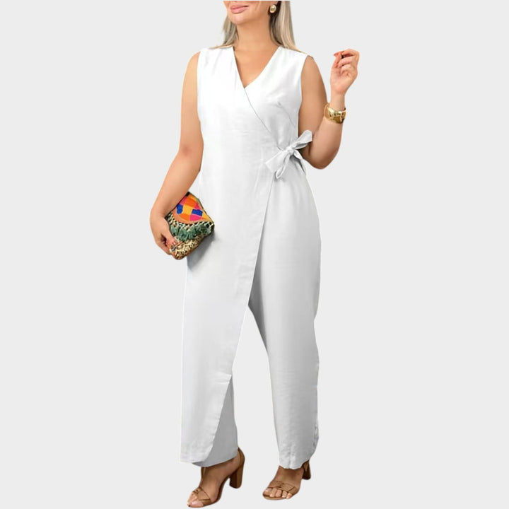 Sleeveless Wrap Jumpsuit
