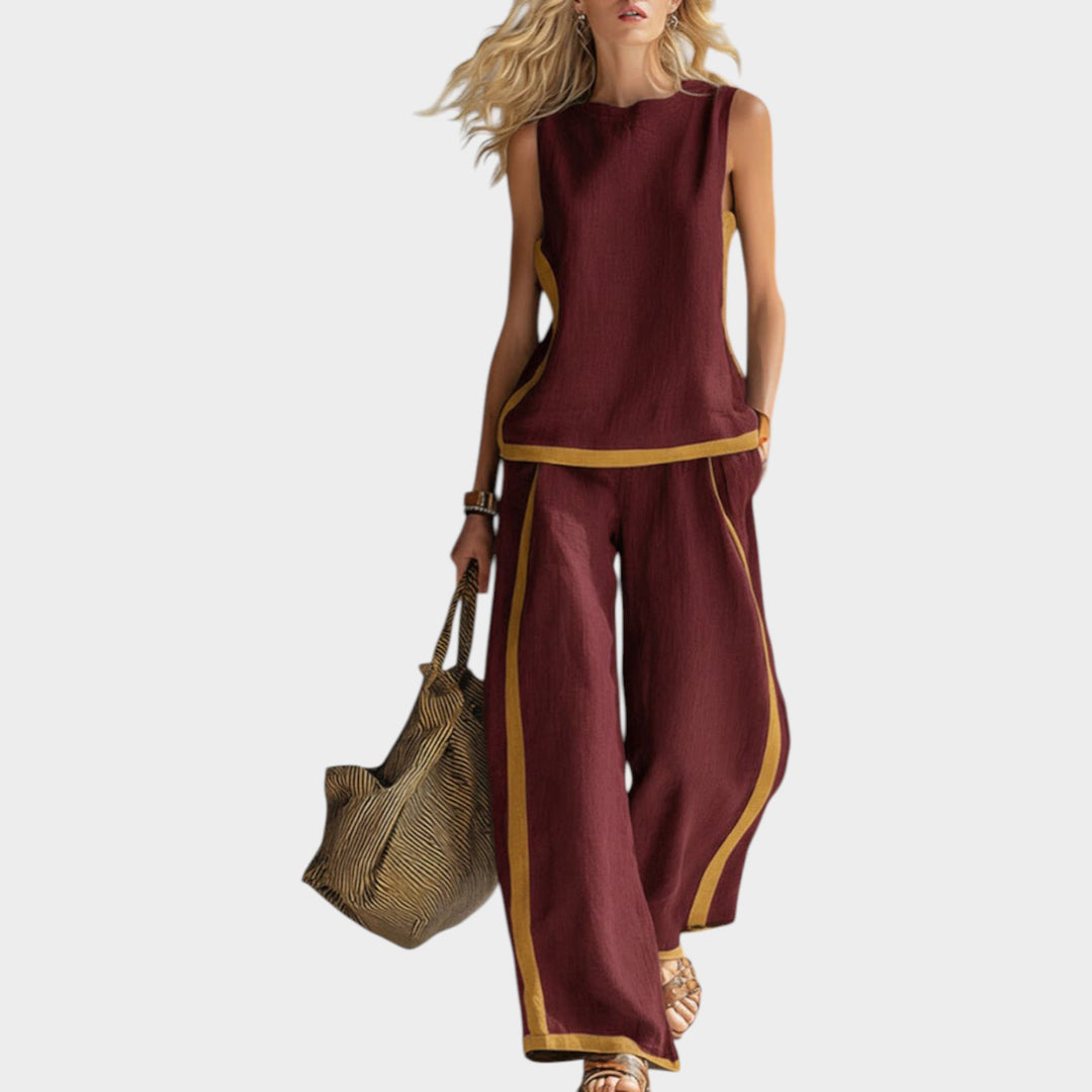 Two-Piece Wide-Leg Set