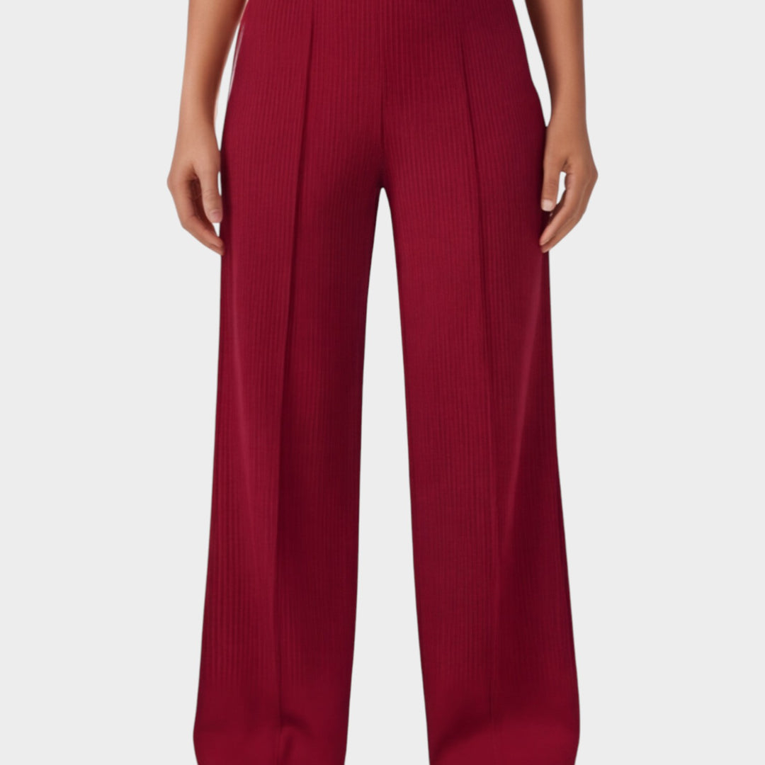 High-Waisted Wide-Leg Lounge Pants