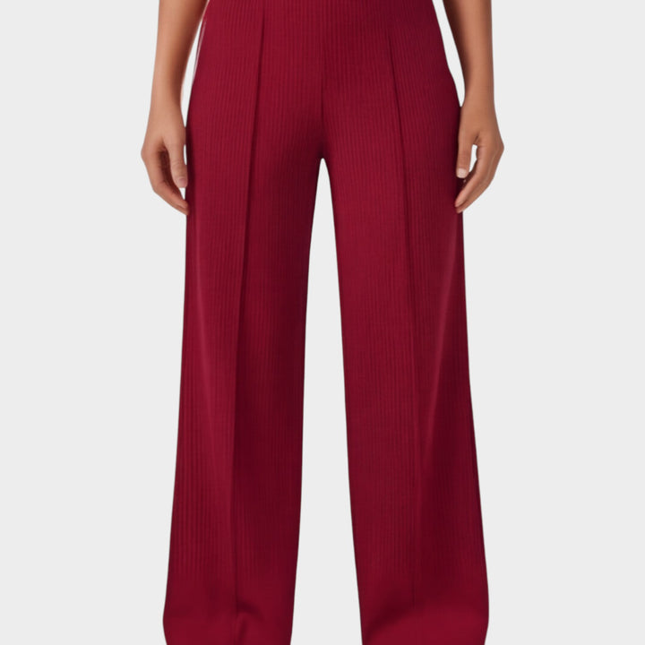 High-Waisted Wide-Leg Lounge Pants