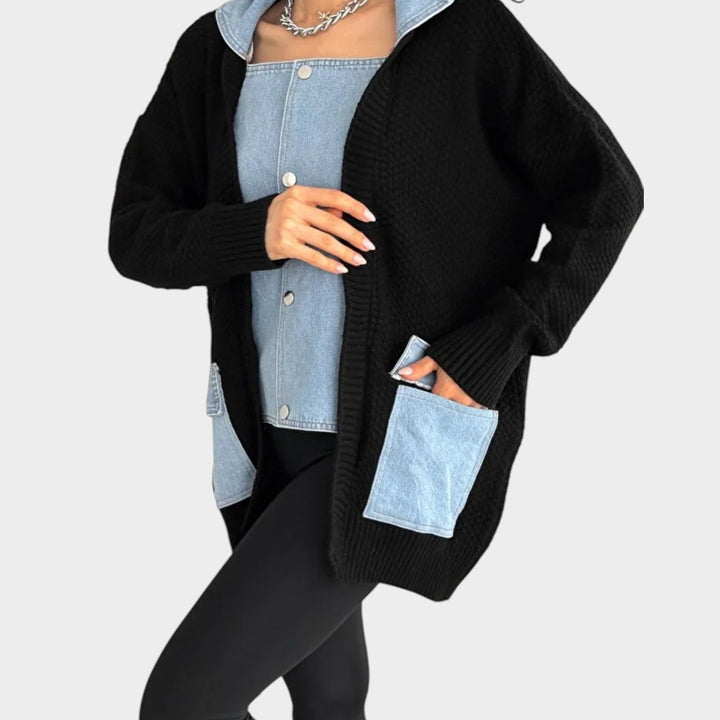 Effortless Layered Knit Jacket