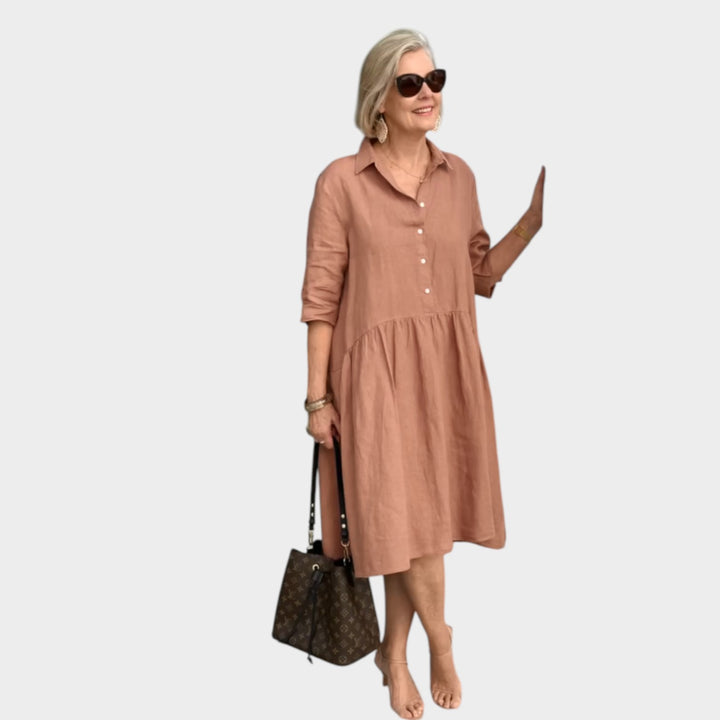 Chic Collared Midi Dress