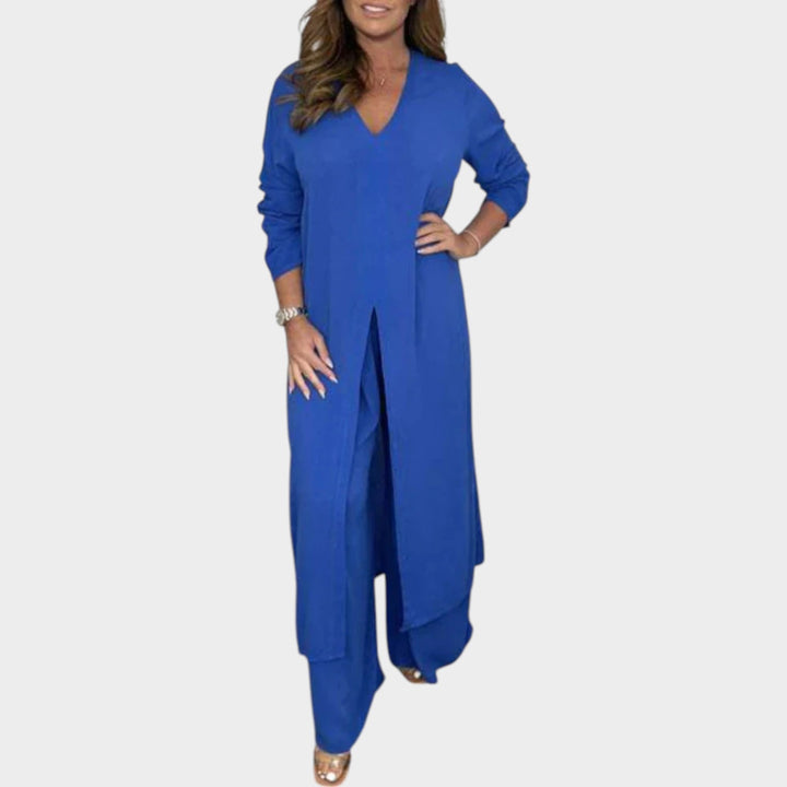 Elegant Long Tunic Two-Piece Set
