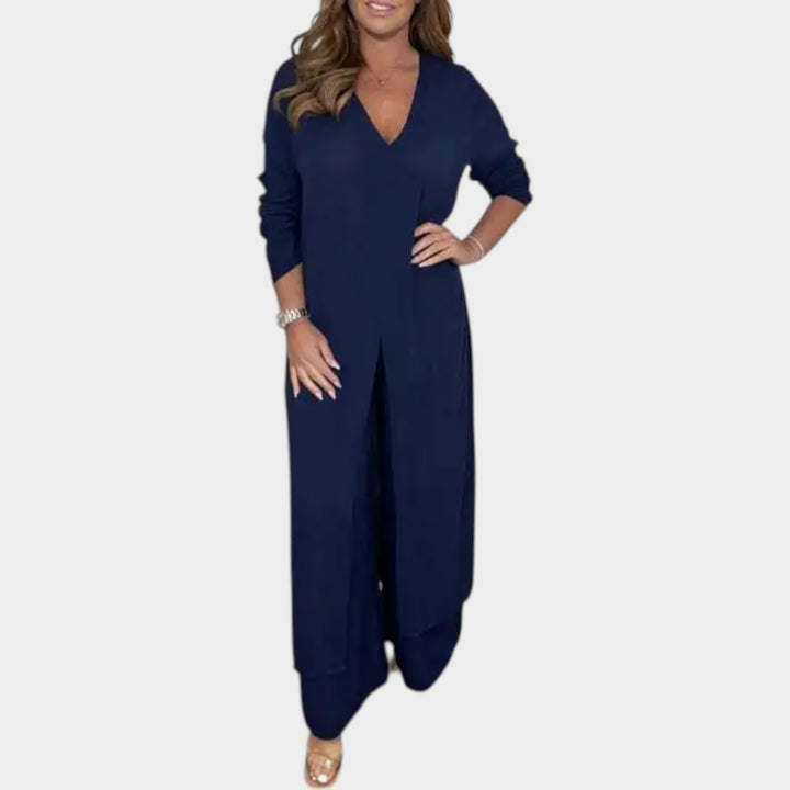 Elegant Long Tunic Two-Piece Set