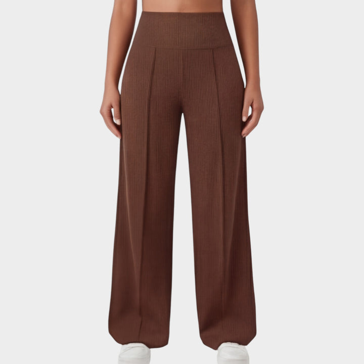 High-Waisted Wide-Leg Lounge Pants