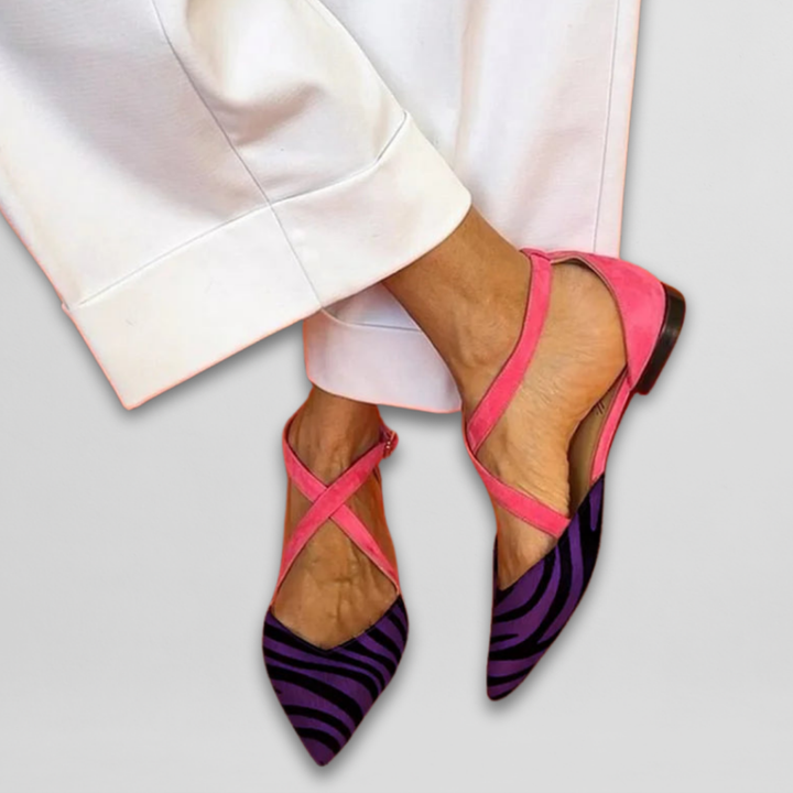 Ballet Flats with Stylish Straps