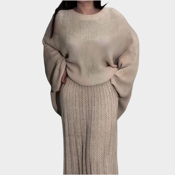 Elegant Knit Two-Piece Set