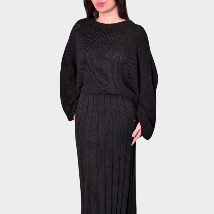 Elegant Knit Two-Piece Set