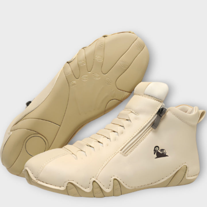 Sleek Minimalist Side-Zip Sneakers