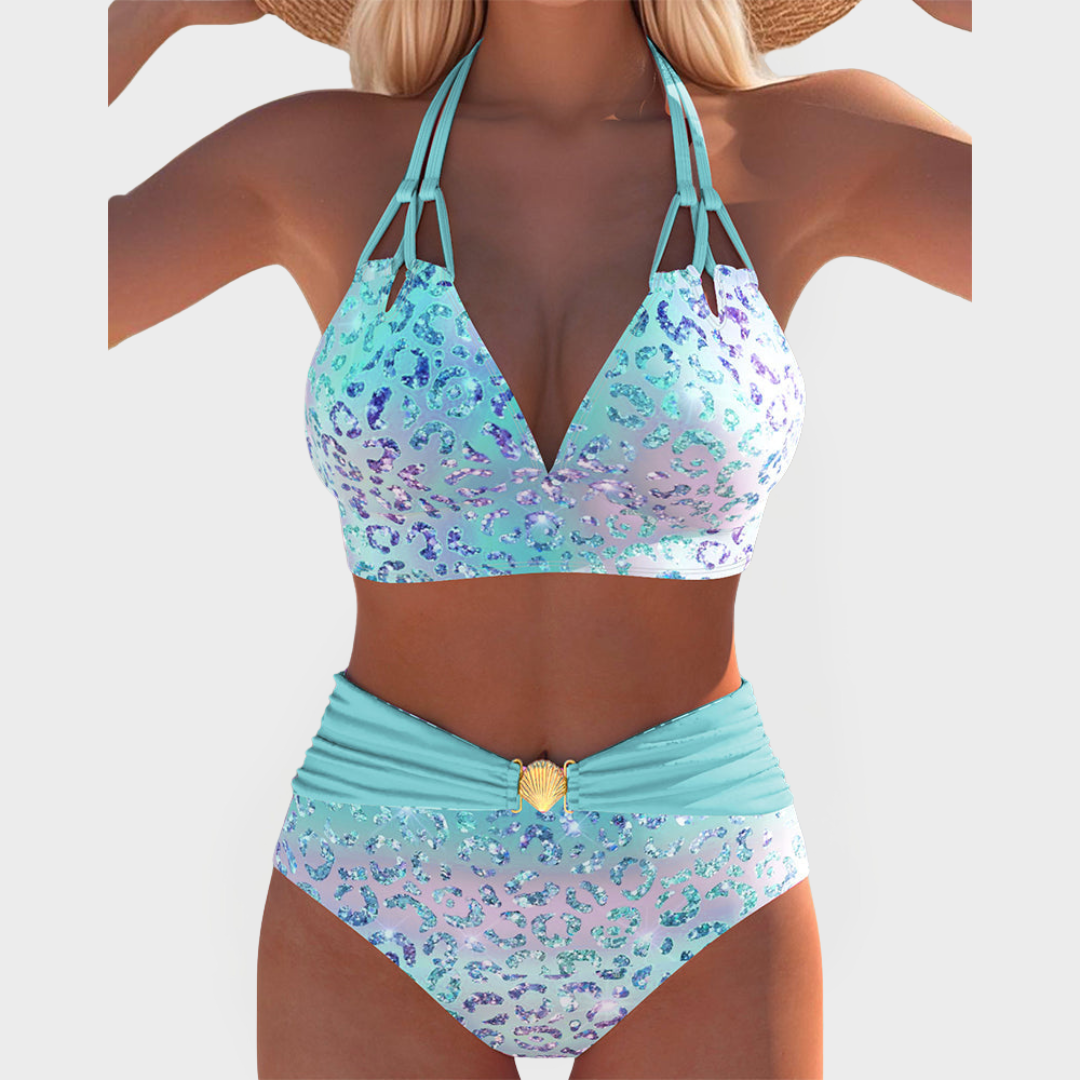Sexy Bikini with Printed Top