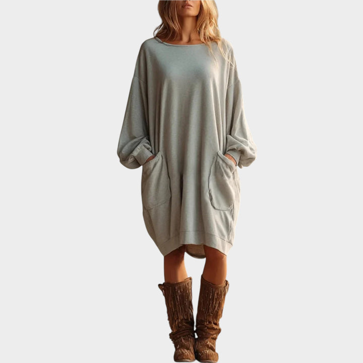 Relaxed Pocket Sweater Dress