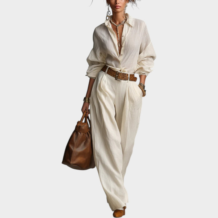 Effortless Tailored Linen Set