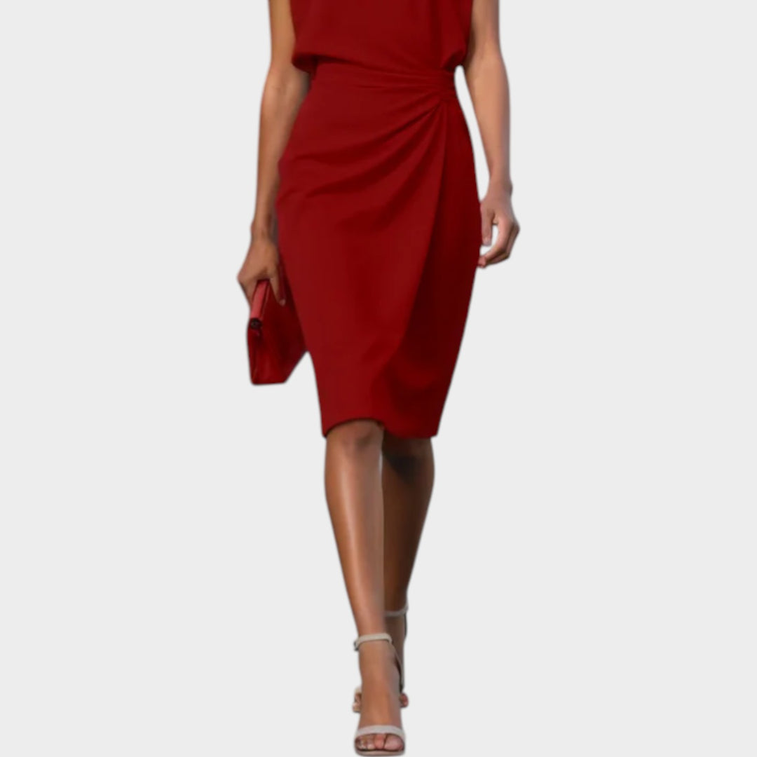 Sophia Draped Midi Dress