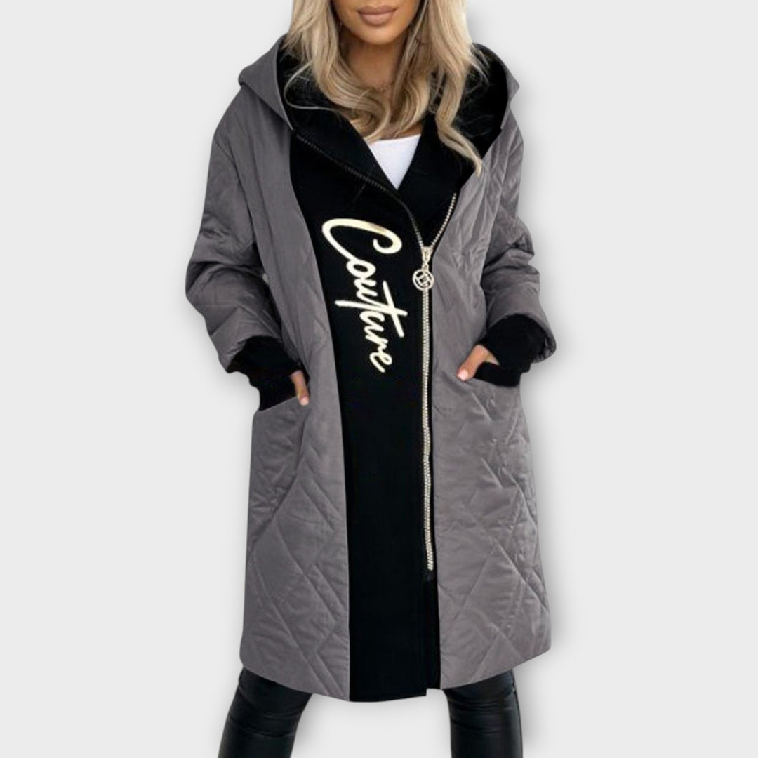 Reversible Quilted Hooded Coat