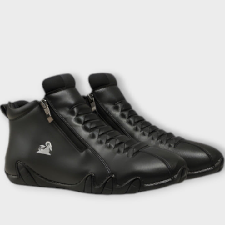 Sleek Minimalist Side-Zip Sneakers