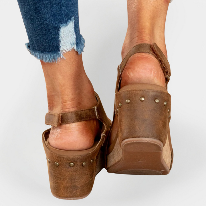 Suede Platform Sandals