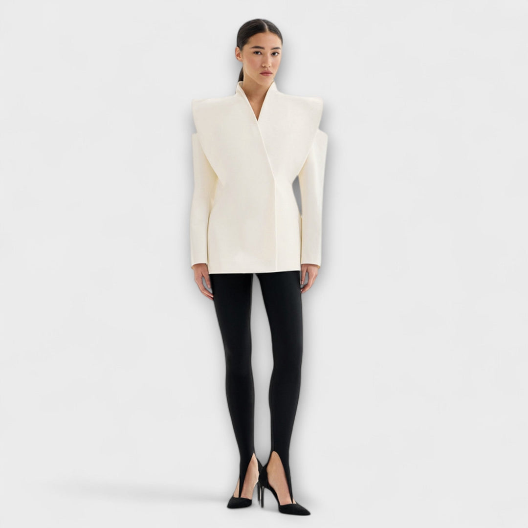 Valeria - Sculptural Shoulder Blazer