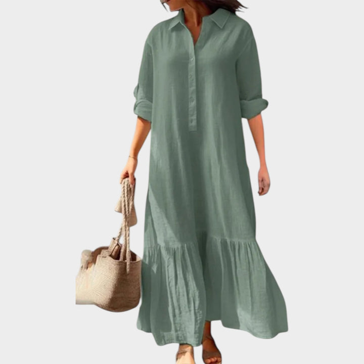 Relaxed Maxi Shirt Dress