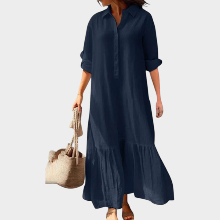 Relaxed Maxi Shirt Dress