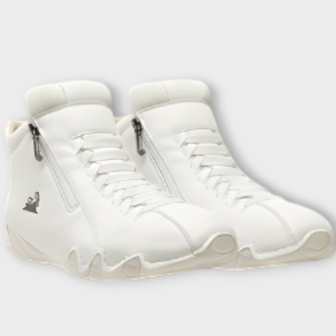 Sleek Minimalist Side-Zip Sneakers