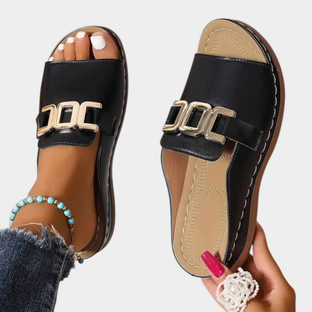 Elegant Chain Strap Comfort Sandals