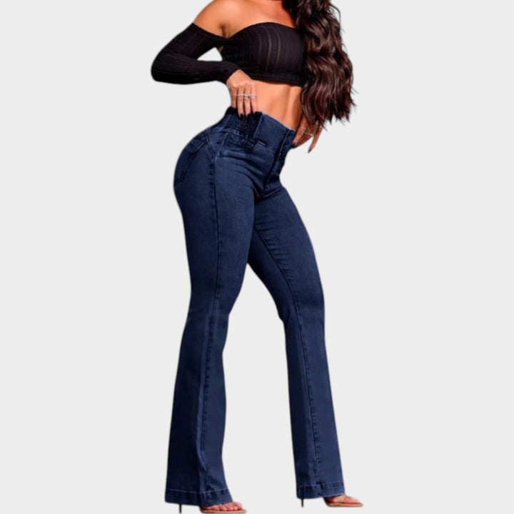 High-Waisted Flare Jeans