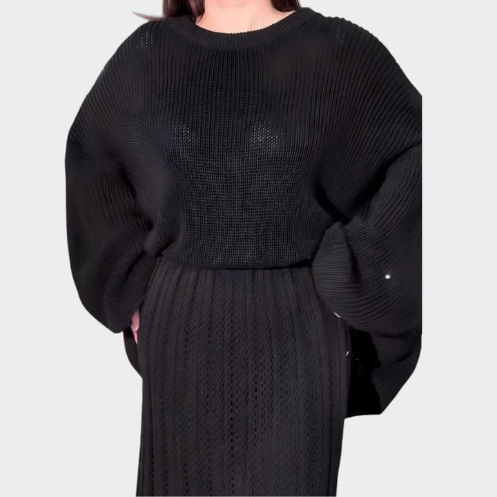 Elegant Knit Two-Piece Set