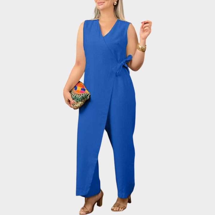 Sleeveless Wrap Jumpsuit