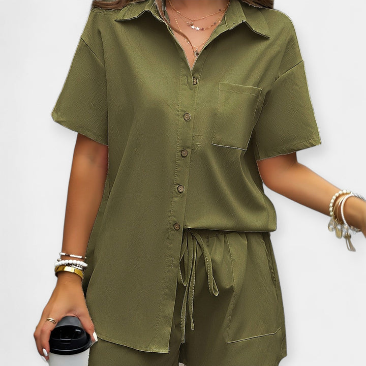 Comfortable Set with Shirt and Shorts