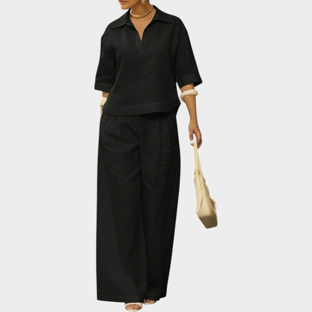Relaxed Tailored Two-Piece Set