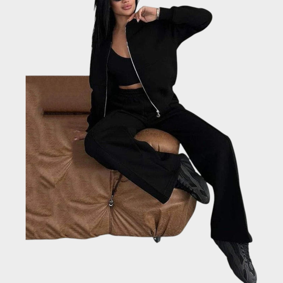 Chic Zip-Up Lounge Set
