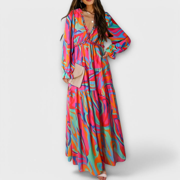 Maxi Dress with Flowers