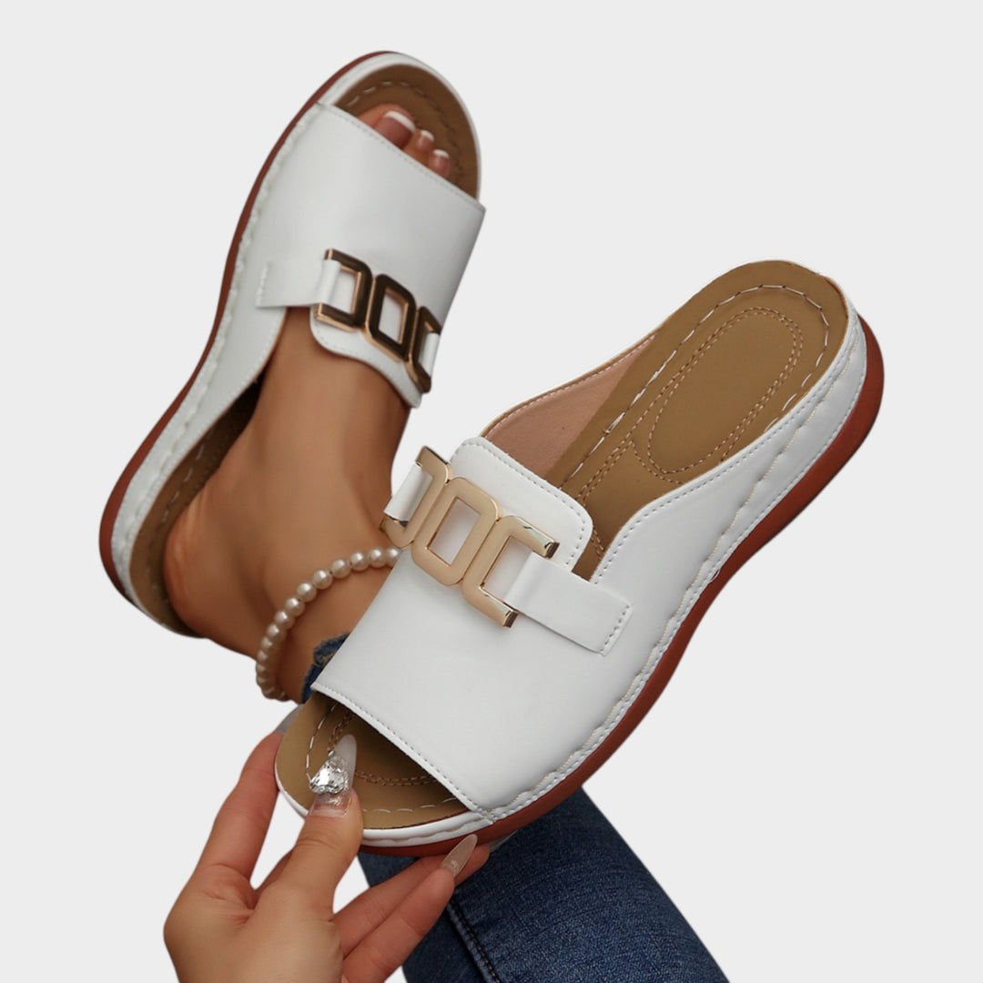 Elegant Chain Strap Comfort Sandals