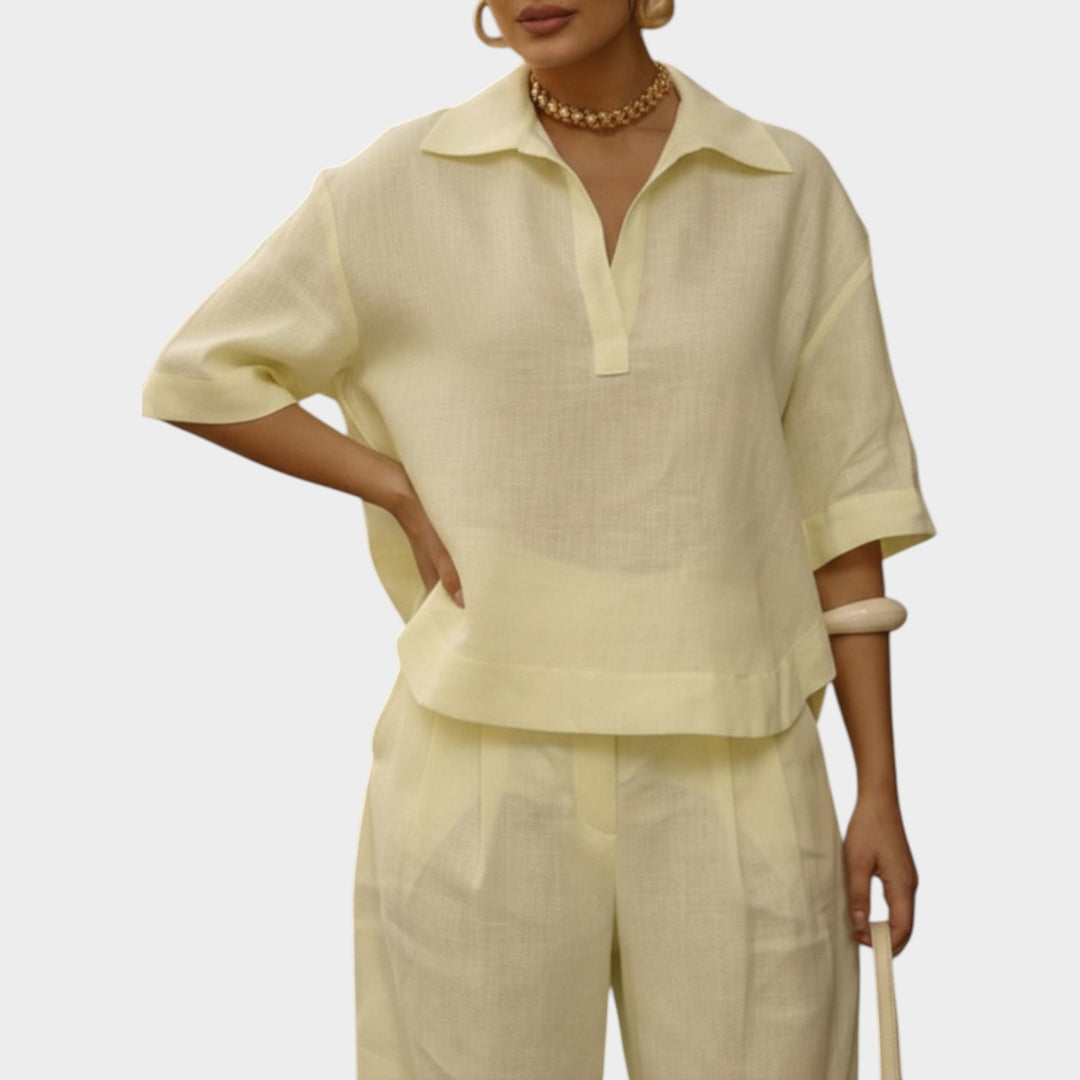 Relaxed Tailored Two-Piece Set