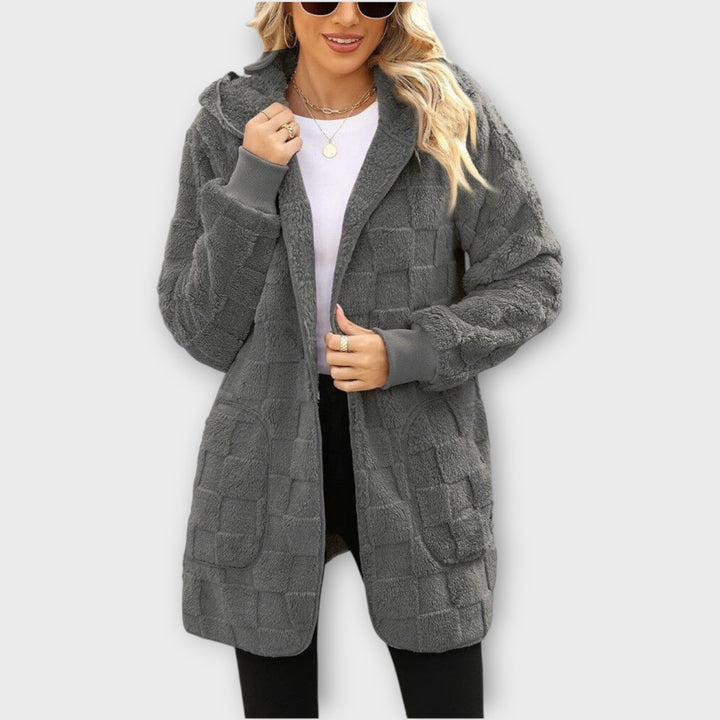 Cozy Plush Hooded Cardigan Jacket