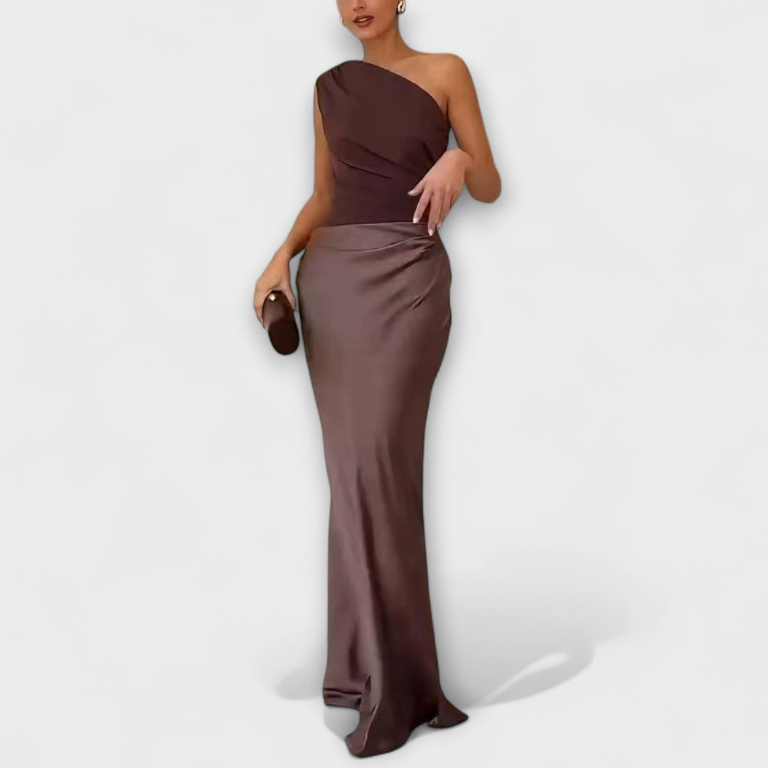 Maxi Dress with Open Shoulder