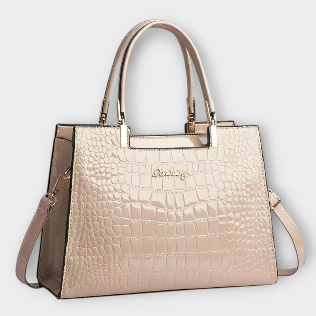 Shiny Handmade Croco Bag