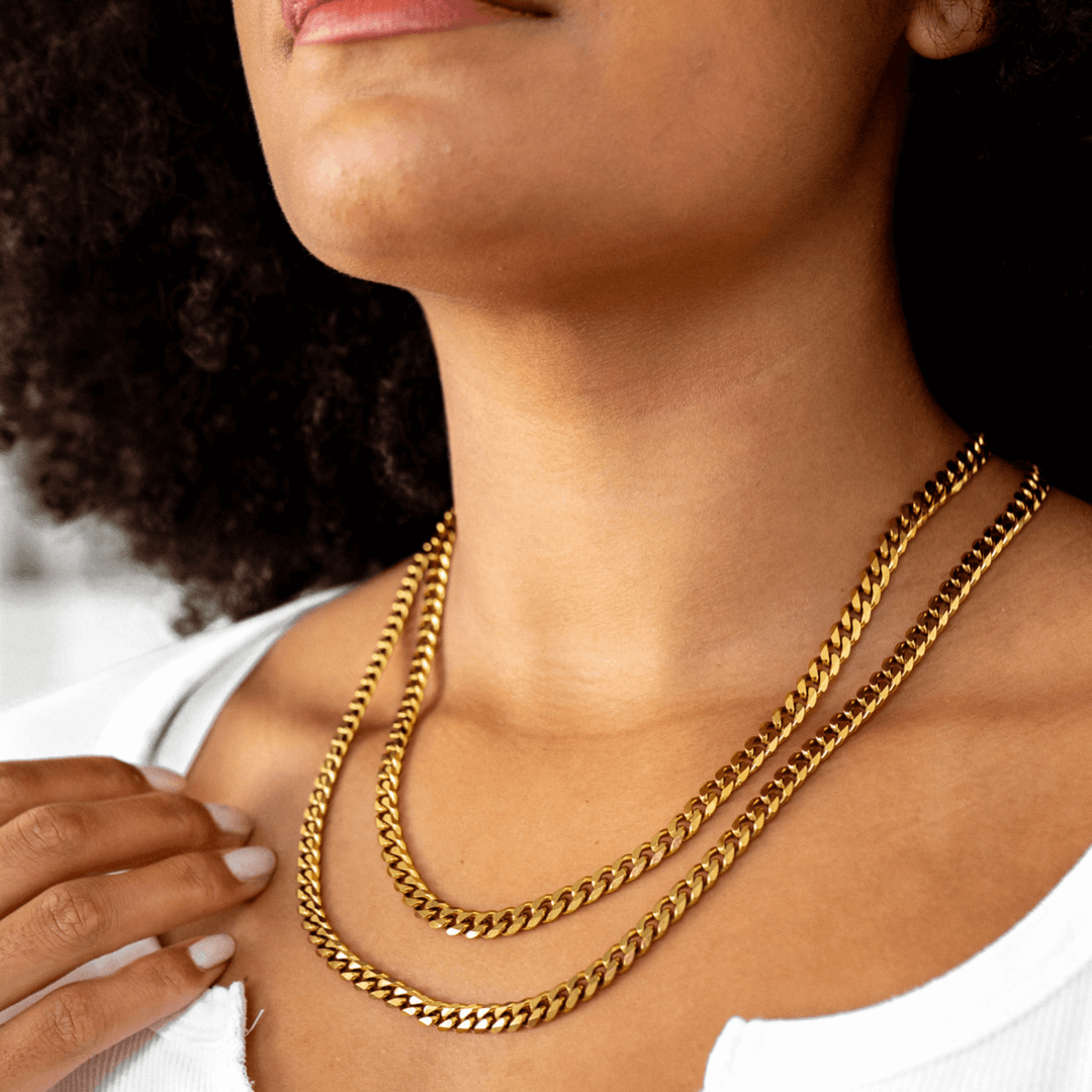 Gold Chain in Cuban Style