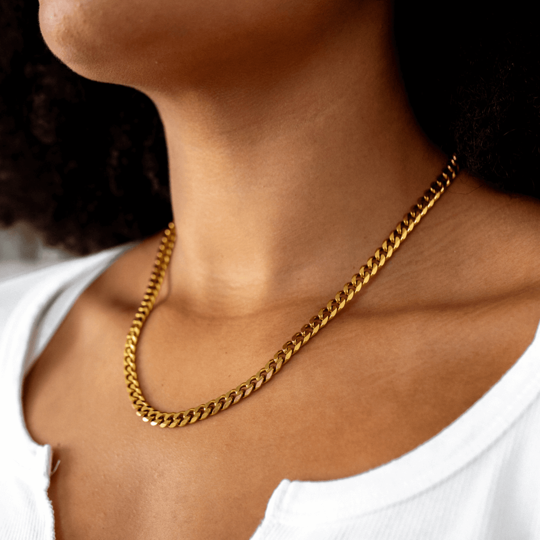 Gold Chain in Cuban Style