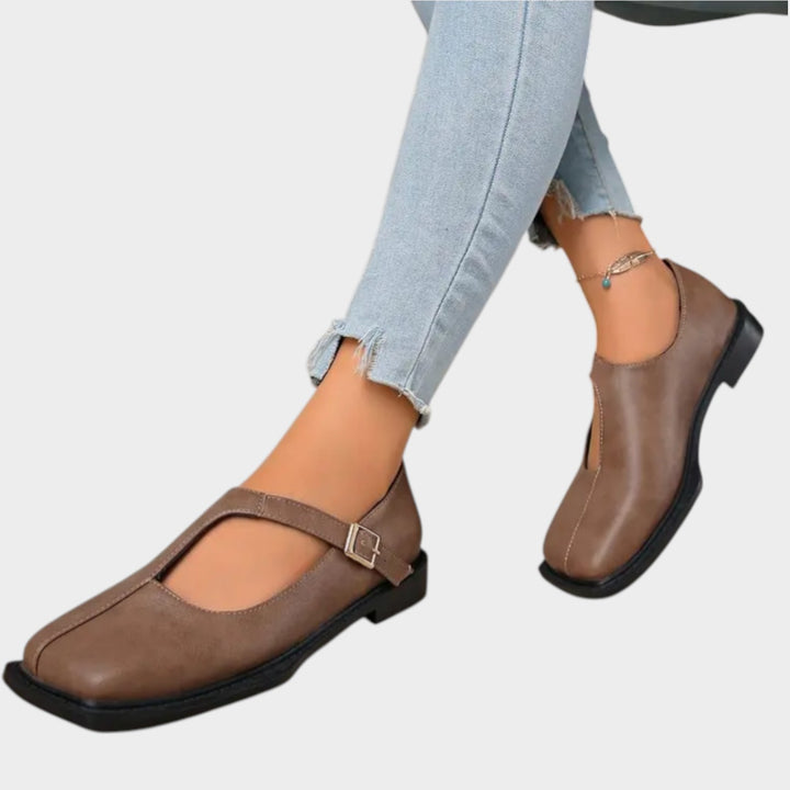 Classic T‑Strap Flat Shoes