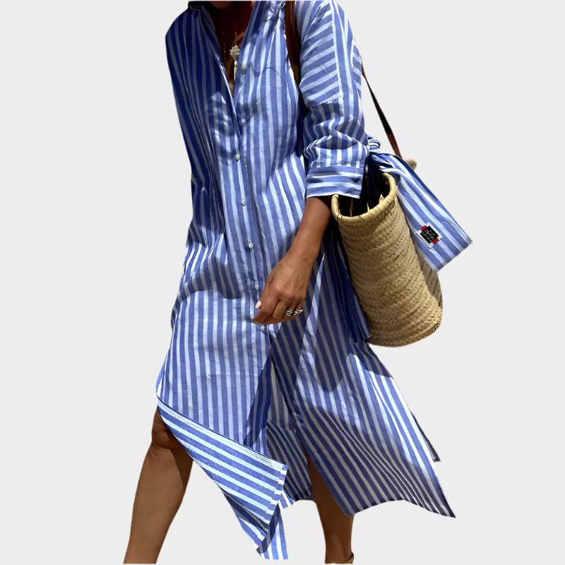 Striped Midi Dress